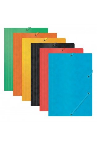 Aplankas su guma, A4, 390gms, mėlynas