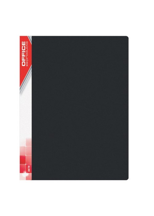 Aplankas su 30 įmaučių A4 juodas