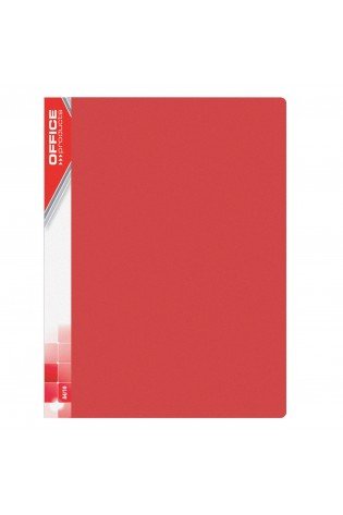 Aplankas su 30 įmaučių A4 raudonas