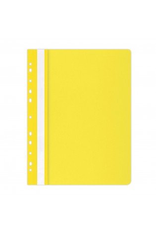 Segtuvėlis su euro perforacija A4 PP geltonas