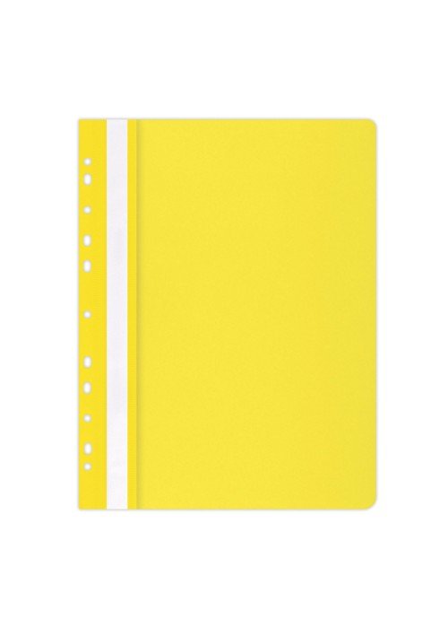 Segtuvėlis su euro perforacija A4 PP geltonas