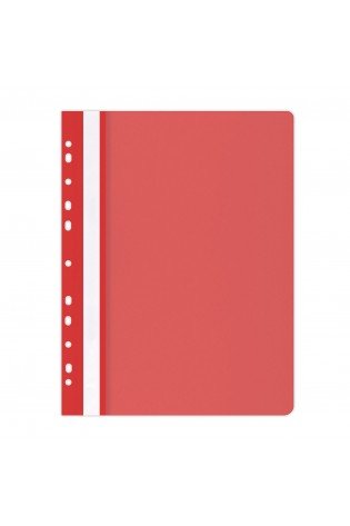 Segtuvėlis su euro perforacija A4 PP raudonas