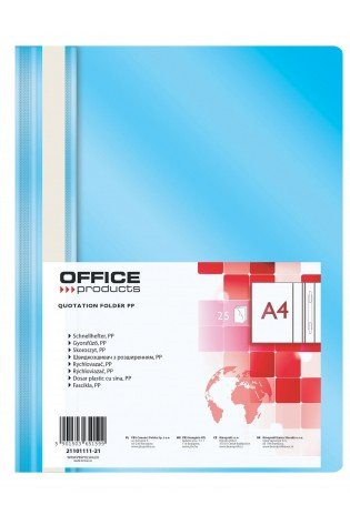 Segtuvėlis A4 PP šv.mėlynas