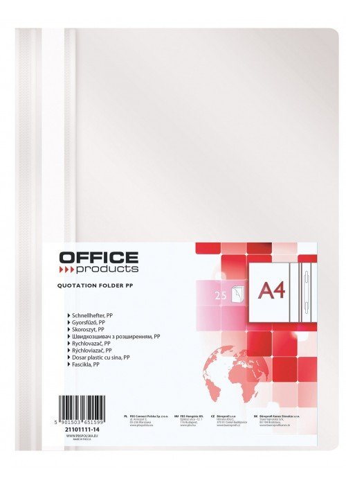 Segtuvėlis A4 PP baltas