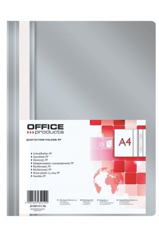 Segtuvėlis A4 PP pilkas