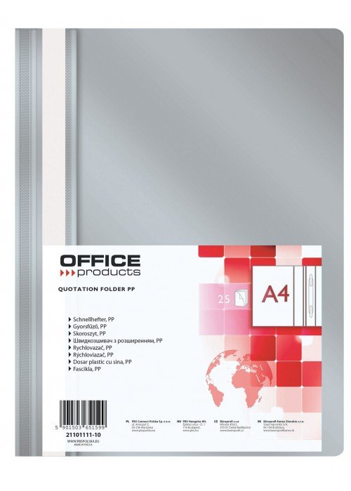 Segtuvėlis A4 PP pilkas