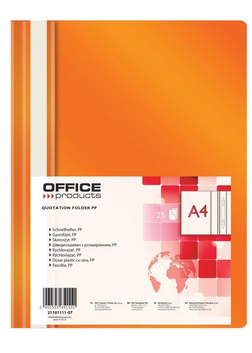 Segtuvėlis A4 PP oranžinis