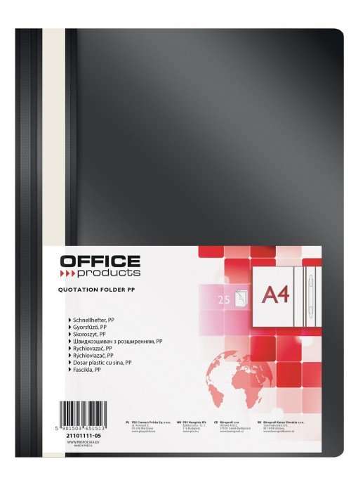 Segtuvėlis A4 PP juodas