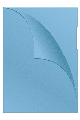 Aplankas-vokelis "L"120mic A4 100vnt melsvas