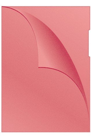 Aplankas-vokelis 120mic A4 100vnt rausvas