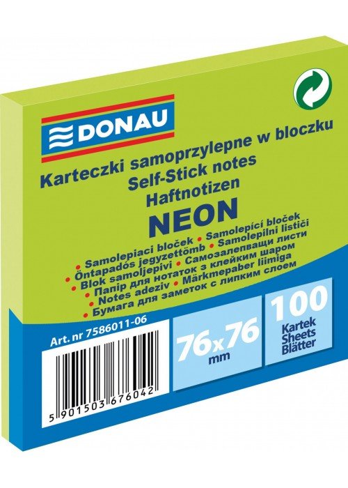 Lipnūs lapeliai 76x76, neon žali
