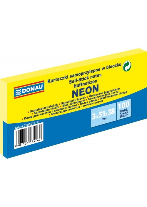 Lipnūs lapeliai 51x38x3 neon geltoni