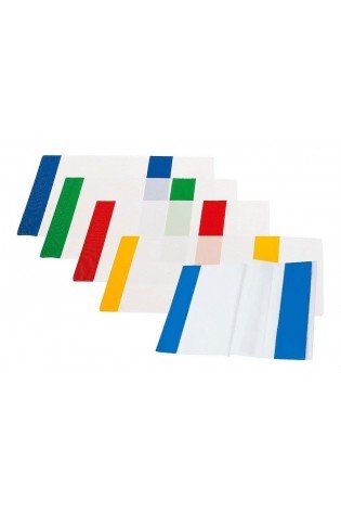 Aplankalai su reguliuojamais spalvotais kraštais A4 10vnt.