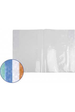 Aplankalai su skaidriu,spalvotu ornamentišku kraštu, A4 10vnt