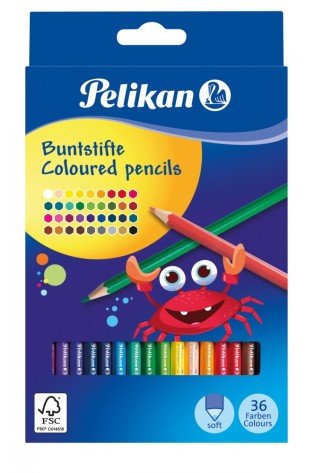 Pieštukai spalvoti 36sp