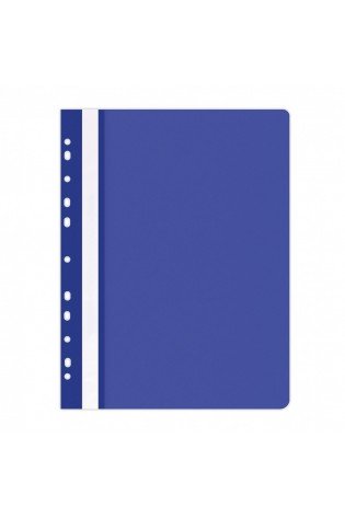 Segtuvėlis su euro perforacija A4 PP t.mėlynas