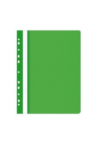 Segtuvėlis su perforacija, A5, PVC,žalias