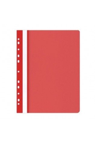 Segtuvėlis su perforacija, A5, PVC,raudonas