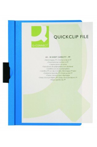 Segtuvėlis su metaliniu klipsu mėlynas