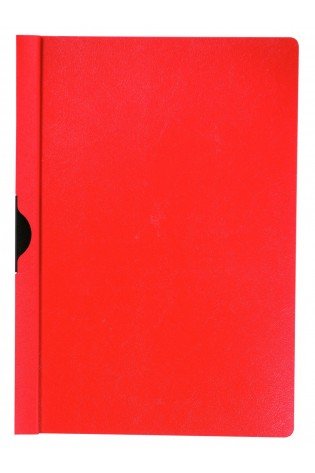 Segtuvėlis su metaliniu klipsu raudonas