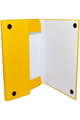 Aplankas su lipukais A4 40mm geltonas