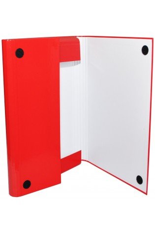 Aplankas su lipukais A4 40mm raudonas