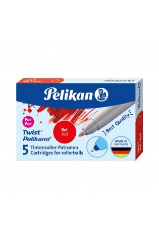 Šerdelės TWIST rašikliui KM/ 5 raudonos