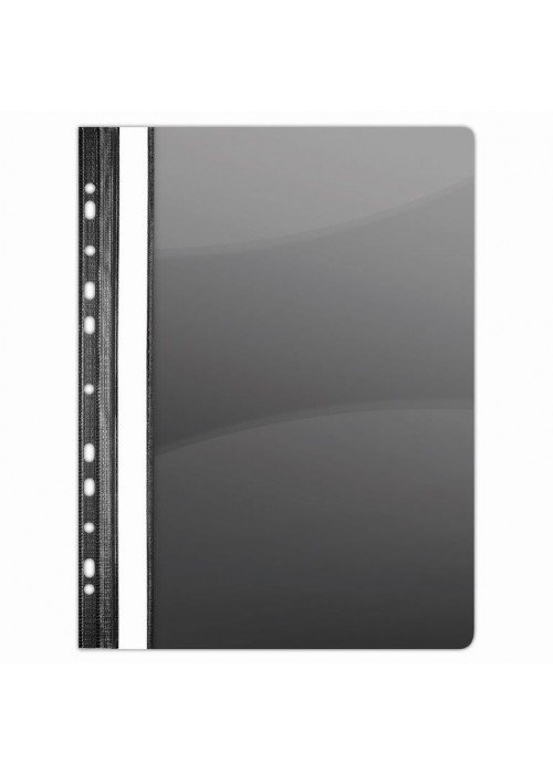 Segtuvėlis su perforacija, A5, PVC, juodas