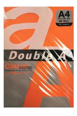 Spalvotas popierius A4 80g 5x20l. Double A ryškios sp.