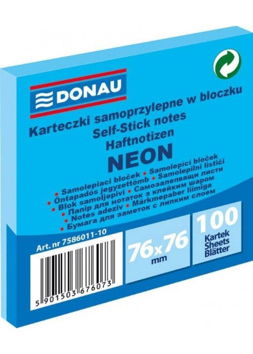 Lipnūs lapeliai 76x76, neon mėlyni