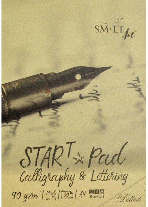 Dailyraščio ir kaligrafijos sąsiuvinis taškeliais START A4 30l 90gsm