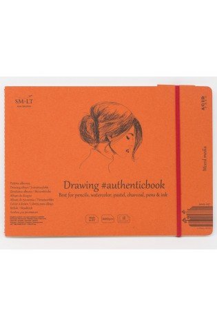 Eskizavimo užrašų knygutė 176x245 18l 200gsm*