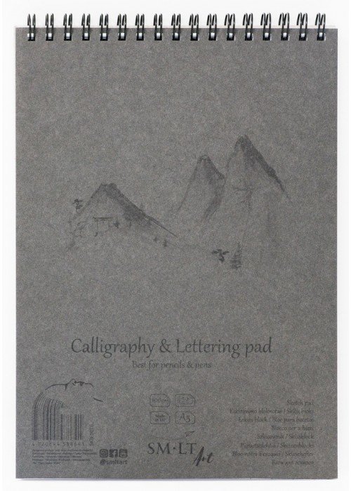Dailyraščio ir kaligrafijos bloknotas A5 50l 100gsm