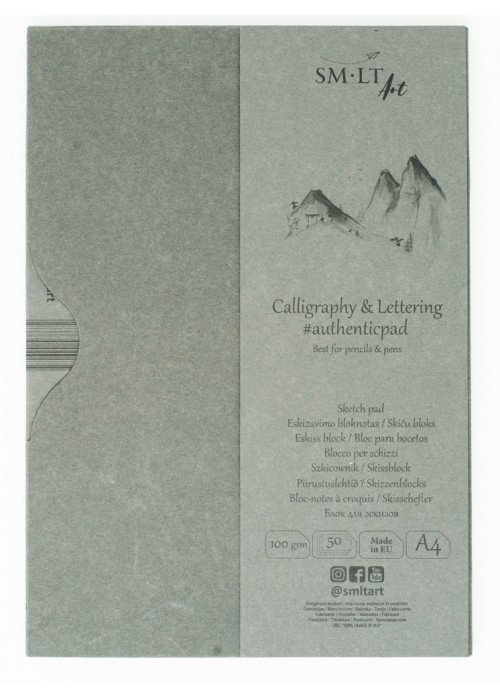 Dailyraščio ir kaligrafijos bloknotas A4 50l 100gsm