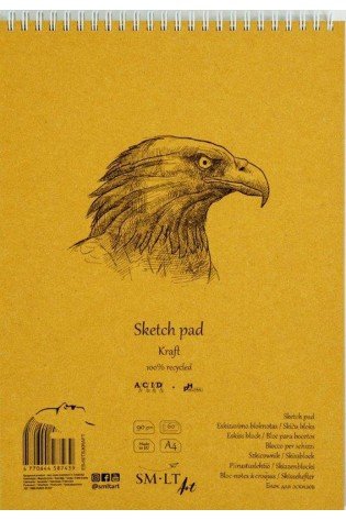 Bloknotas eskizams Authentic A4 60l, 90gsm*