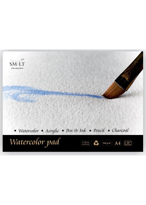 Akvarelės sąsiuvinis A4 20l 260gsm