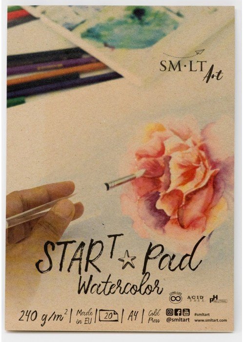 Akvarelės bloknotas START A4 20l 240gsm