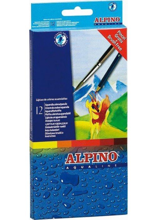 Pieštukai spalvoti ALPINO Aqualine 12sp