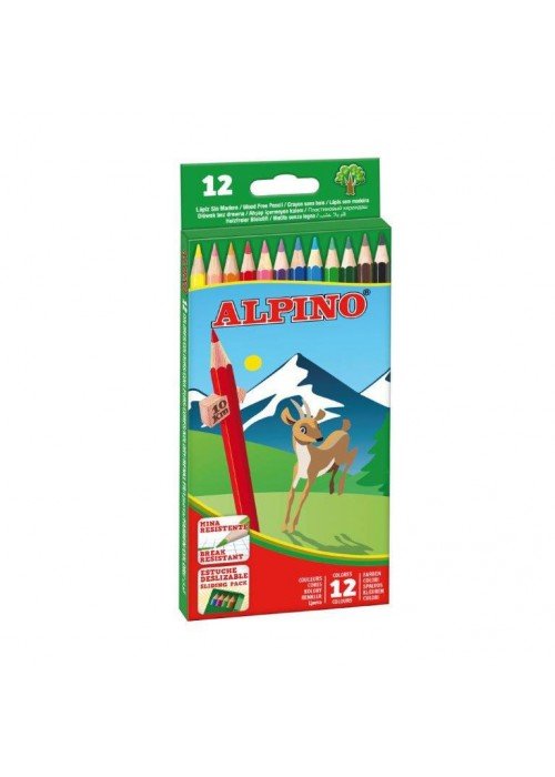 Pieštukai spalvoti ALPINO 12sp