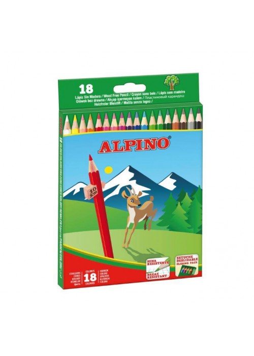 Pieštukai spalvoti ALPINO 18sp
