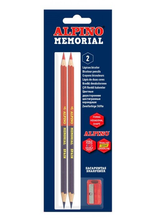 Pieštukai ALPINO Memorial 2vnt+drožtukas blis