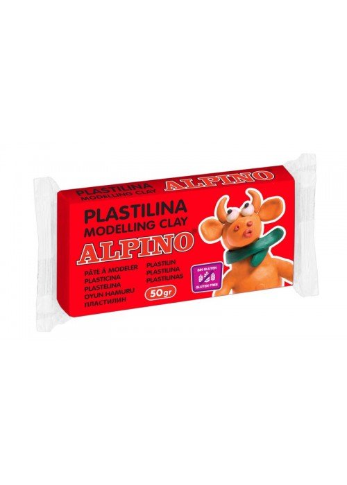 Plastilinas ALPINO 50g raudonas