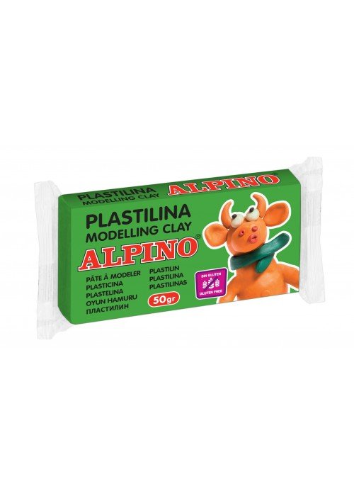 Plastilinas ALPINO 50g žalias