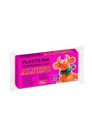 Plastilinas ALPINO 50g rožinis