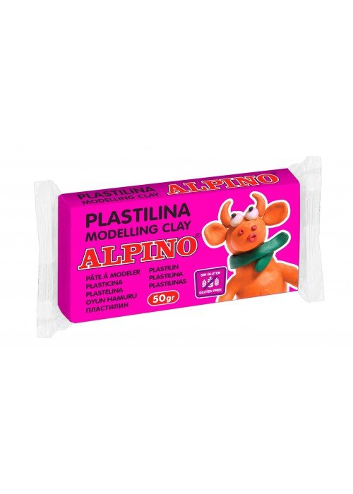 Plastilinas ALPINO 50g rožinis