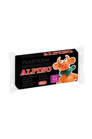 Plastilinas ALPINO 50g juodas