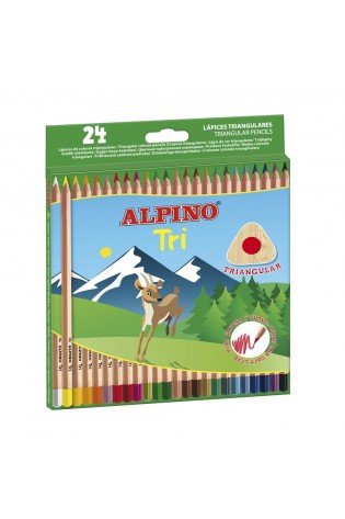 Pieštukai spalvoti ALPINO TRI 24sp