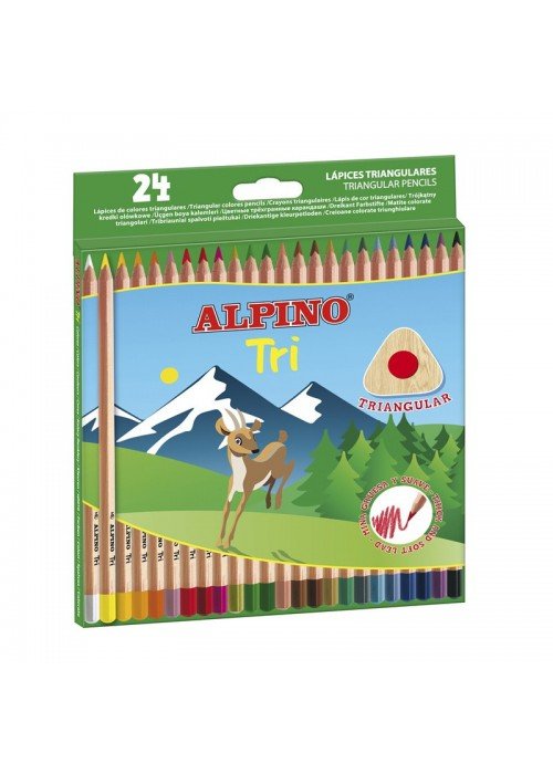 Pieštukai spalvoti ALPINO TRI 24sp