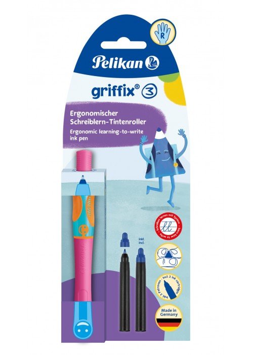 GRIFFIX-3 rašiklis R rožinis