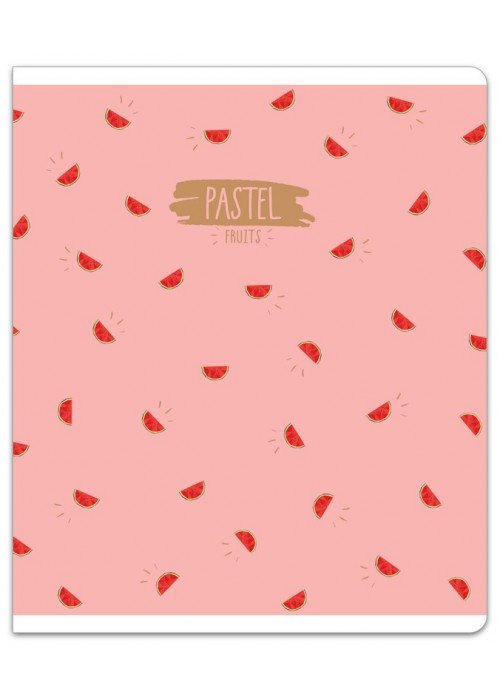 Sąsiuvinis(platus) A5 12lap 80g lang PASTEL FRUITS